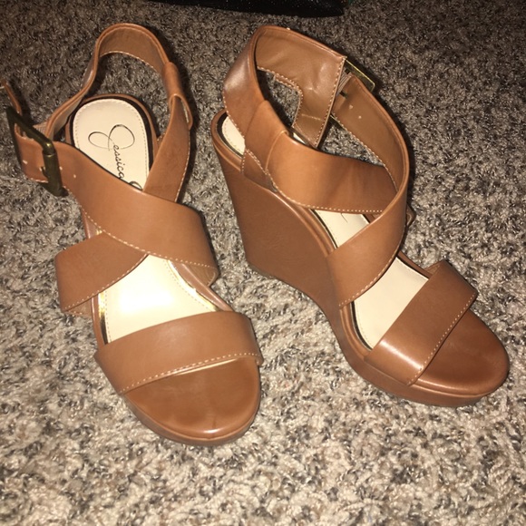 Jessica Simpson Shoes - Jessica Simpson brown wedges